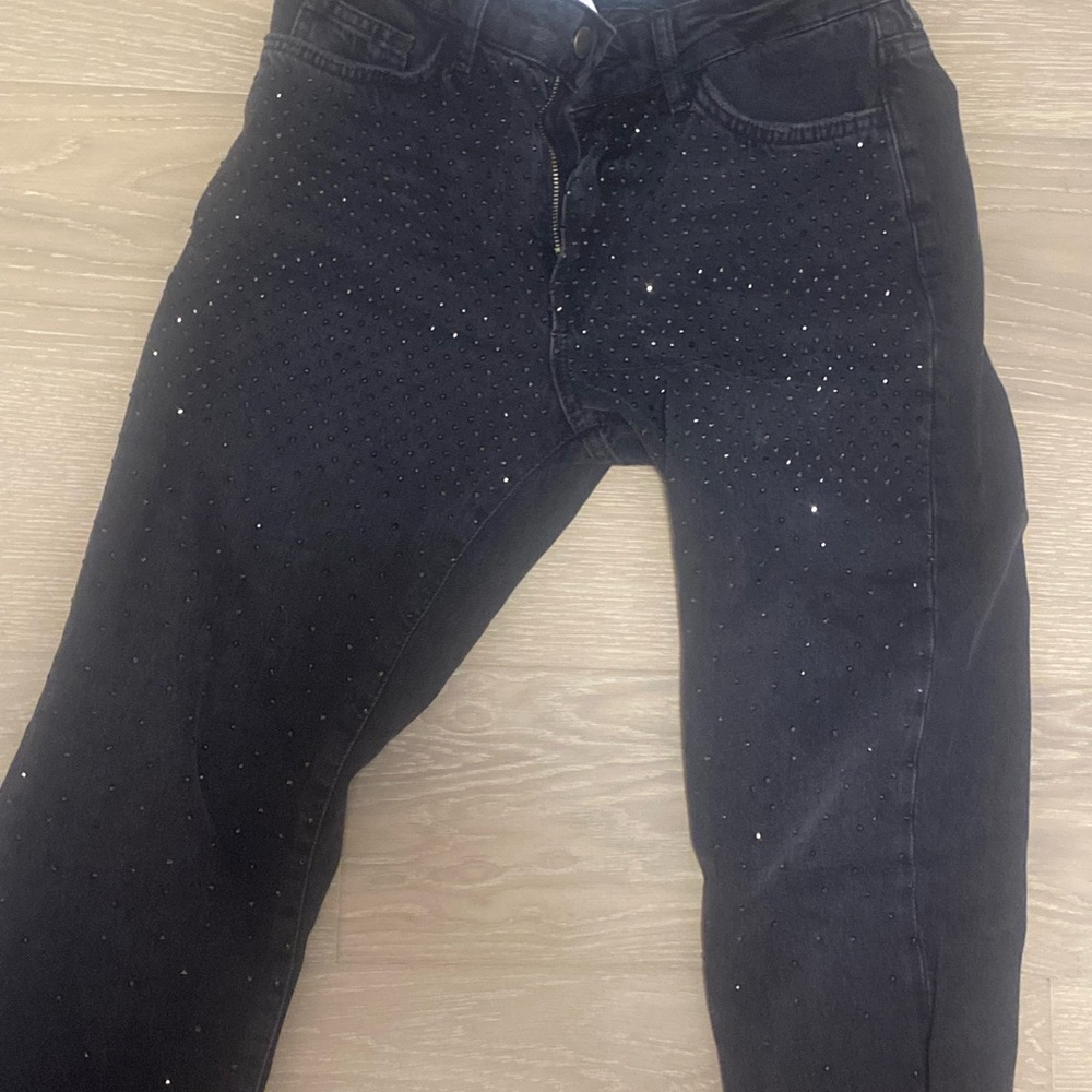 Black Studded Jeans